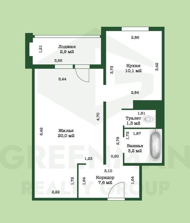 Прекрасный вариант как для жизни, так и для инвестиции! | Агентство недвижимости Greenman Realty Group