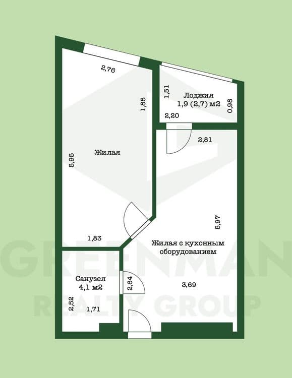 Новостройка с ремонтом рядом с метро Аэродромная! | Агентство недвижимости Greenman Realty Group