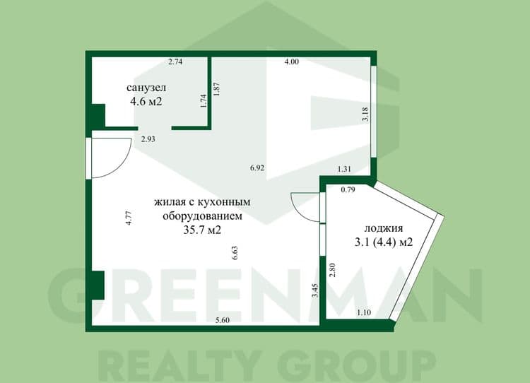 Бетон для идеальной евродвушки | Агентство недвижимости Greenman Realty Group