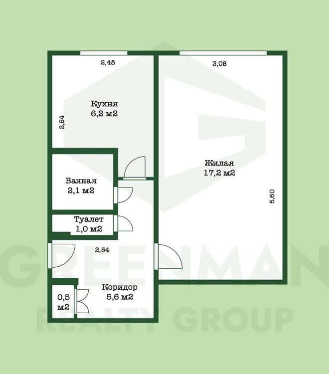 Продается уютная 1-комнатная квартира в тихом и экологически чистом месте! | Агентство недвижимости Greenman Realty Group