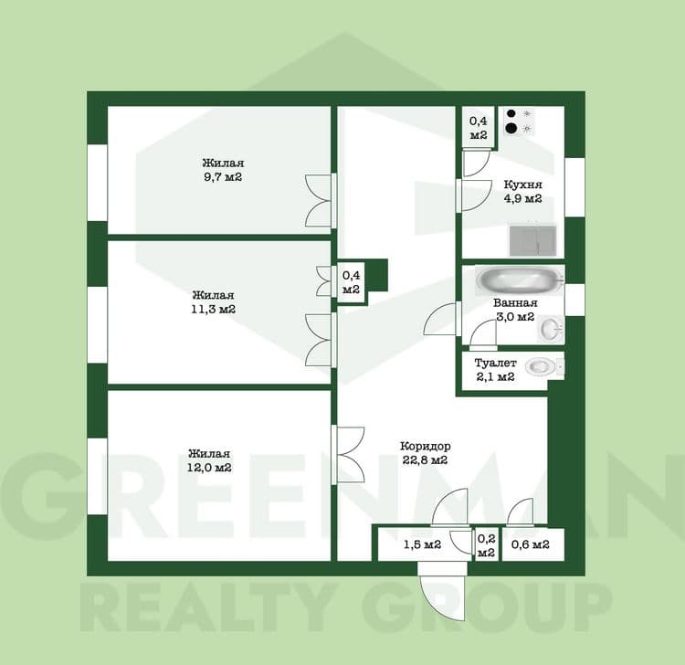 Сталинка в центре столицы | Агентство недвижимости Greenman Realty Group