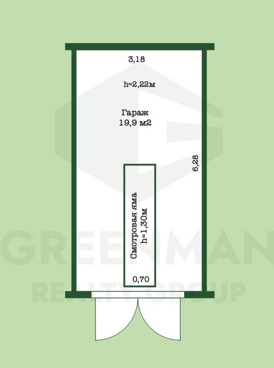 Чистый аккуратный гараж | Агентство недвижимости Greenman Realty Group